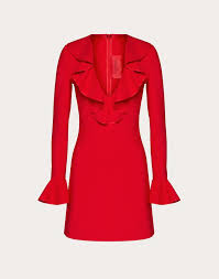 Double Comfort Crepe Dress For Woman Valentino Online Boutique