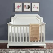 Elegantly Designed With A Sturdy Wood Construction In A French White Lace Finish The Bertini Lafayette 4 In 1 Co Convertible Crib Cribs Nursery Furniture Sets