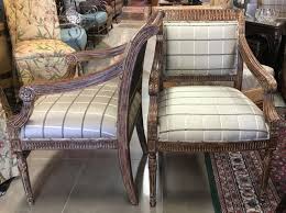 Neoclassical Dining Armchairs From Marge Carson The Exclusive La Furniture Designer Hand Carved With Distr Sell Used Furniture La Furniture Selling Furniture