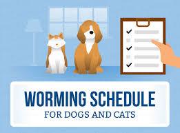 worming schedules for cats dogs canna pet