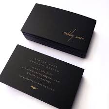 Ashley Ware Design Gold Foil On Matte Black Card Stock Business Card Design Black Foil Business Cards Graphic Design Business Card