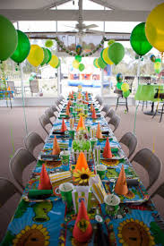 5th Birthday Theme Ideas For Boy Plants Vs Zombies Table Decor For Birthday Party Zombie Birthday Party Decorations Zombie Birthday Parties Zombie Birthday
