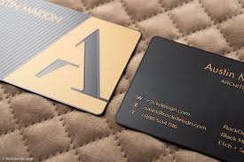 See reviews, photos, directions, phone numbers and more for the best business cards in austin, tx. Black Metal Business Card With Metallic Gold Print Austin Marion