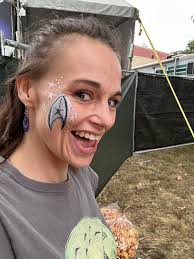 Any photos of your painted face at Faire?