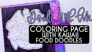 Printable kawaii food coloring pages. How To Creating A Coloring Page With Kawaii Food Doodles Masha Plans