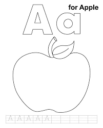 A For Apple Coloring Page With Handwriting Practice Download Free A For Apple Coloring Page Wit Kids Handwriting Practice Apple Coloring Pages Apple Coloring
