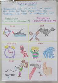 homographs anchor chart with free foldable graphic organizer