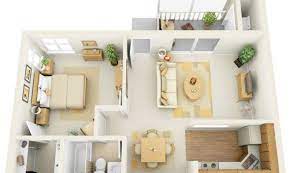 It also means being efficient in utilizing materials and air conditioning. Take A Look These 17 1 Bedroom Apartment Design Ideas Ideas House Plans