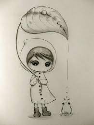 Pin On Little Girl Drawing