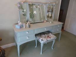 Made to order farmhouse wooden vanity with 2 shelves for baskets (sink and baskets not included). Stag Dressing Table With Stool Painted Vintage Antique Farmhouse Furniture