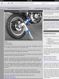 Clean Oil Mc Chain Klr 650 Go Ride Cleaning