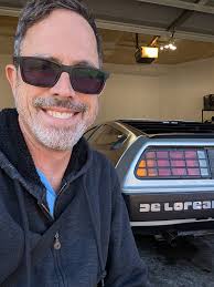 One of my neighbors owns a DeLorean and I asked him if I could take some  pictures. Perhaps next time I'll wear some Marty McFly gear or DJ in front  of it