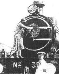 Engine of India's first passenger train ...