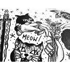 Traditional Tattoo Flash Sheet Ft Kitty Cats 3 Tattoo Flash Sheet Flash Tattoo Traditional Old School Tattoo