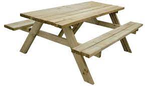 The idea is to do a picnic table but with the minimum of work and keeping the pallet aspect. Buy Forest Garden Retangular 8 Person Picnic Table Garden Tables Argos