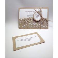 Si vous souhaitez faire de votre mariage en plein air une réussite, voici les quelques points sur lesquels. Faire Part De Mariage Champetre Modele Ajoure Tons Kraft