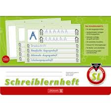 Große lineatur und schreiblinien zum schreiben lernen. Brunnen Schreiblernheft 1044040 Lineatur Sl A4 Quer 16 Blatt Gelocht Bottcher Ag