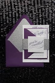 Extremely Popular Letterpress Wedding Invitation With Glitter Plum Purple Wedding Letterpress Wedding Invitations Purple And Silver Wedding