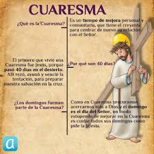 La temporada de cuaresma es el período de cuarenta días antes del domingo de resurrección, excluyendo los domingos, que comienza el miércoles de cenizas () y durante esta temporada únase a su familia de ewtn para celebrar la cuaresma con algunos de nuestros programas favoritos. Arguments On Twitter Que Es La Cuaresma Este Infografico Te Ayudara A Entenderlo Y Vivir Estos Dias De Ayuno Oracion Y Limosna Https T Co 3a5ughqdy5