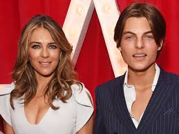 Elizabeth hurley blows kiss (gfycat.com). Elizabeth Hurley S Son Looks Identical To His Famous Mom In Photo