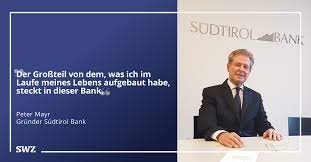 Mountain holidays more hiking & mountain tours more. Peter Mayr Das Geld Ist Seine Welt Swz
