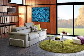 Les canapés d'angle design créent immédiatement un espace à forte personnalité et offrent un style de vie à partager. Canape Convertible En Cuir Beach Homesalons