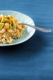 Cous Cous Con Avocado Lime E Gamberetti Lo Zenzero Candito