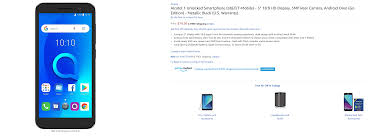 Alcatel 1, the $80 Android Go phone ...
