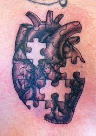 Ritual Offerings Heart Tattoo Broken Heart Tattoo Puzzle Piece Tattoo