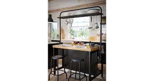 This versatile vadholma kitchen island with rack ($548) has shelves for pots and pans, hanging storage for every cooking gadget in the books, and a robust Vadholma Rack For Kitchen Island 65 Space Saving Products From Ikea That Will Whip Your Tiny Kitchen Into Shape Popsugar Home Photo 30