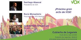 Maybe you would like to learn more about one of these? Santiago Abascal Rocio Monasterio Y Ortega Lara En La Cubierta De Leganes El 6 De Abril Vox