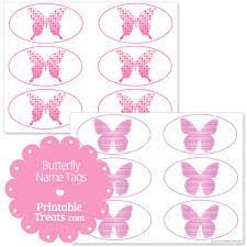 printable butterfly name tags printable treats com