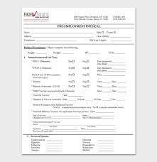 free physical form for work how to fill out with examples word pdf