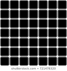 Black And White Optical Illusion Square Optical Illusion White Circles Flash On Black Squares And Change Color Seamless Pattern Illusions Optical Illusions Impossible Shapes