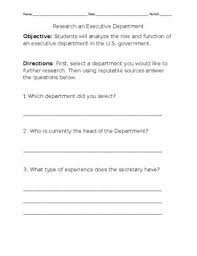 Civics worksheet a very big branch answers / a very big branch fillable activities pdf a very big branch name a cabinet departments use the word bank to fill in the missing words from the graphic course hero. Executive Departments Worksheets Teaching Resources Tpt