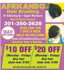 Make your hairstyle an important part for the expression of your identity! Africando Hair Braiding 13109 Hunters Ridge Ln Bowie Md Hair Salons Mapquest