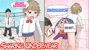 Manga】A girl forgot to put on her underwear. She wants mine to put on and  takes me to another room. - YouTube