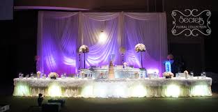 We have consecutively won the. A Romantic Reception Decoration With Ruffles And Crystals Toronto Wedding Decor Secrets Floral Collection