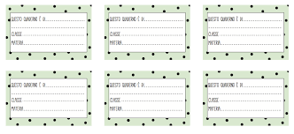 App e siti web vari ci permettono di dare libero sfogo alla nostra creatività, qualunque sia la nostra passione artistica. Etichette Per La Scuola Da Stampare Bigodino