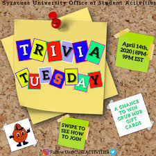 Paul sloane offers up 5 important questions to ask yourself every day. Trivia Tuesday Syracuse Edu