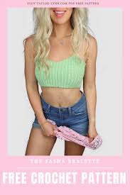 I've just put the finishing touches on this crochet crop top sweater for everyone to. The Sasha Bralette Free Crochet Pattern