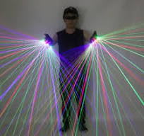 Laser Gloves LED Laser Multi Ray 2 in 1 Red Green Blue Gloves Laser Man DJ  Party | eBay