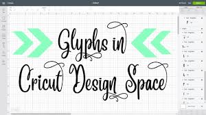 This monoline font with a retro feel would be perfect for branding and headings. How To Use Glyphs In Cricut Design Space Youtube