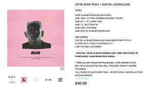 Buy, sell, or trade posts are to be made in the stickied monthly megathread. Tyler The Creator Igor Lyrics And Tracklist Genius