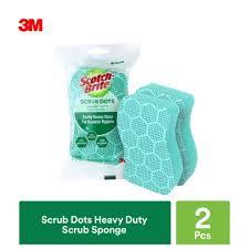 Contactless delivery and your first delivery . 3m Scotch Brite Scrub Dots Heavy Duty Scrub Sponge 2 Pcs Pack Shopee Malaysia