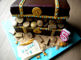 Ce jour où elle est arrivée et où on me l'a déposé sur mon. Gateau Le Coffre Au Tresor D Elisa Les Delices De Mimm