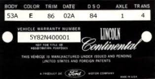 1965 lincoln continental production numbers specifications