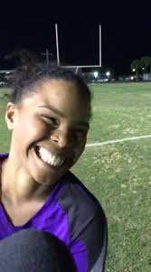 Shytria Ash, Audrey Craig, Justice Talkey and Michaela Myers, seniors after  final home game, a 12-6 victory over Lake Placid.