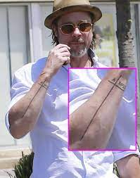 Brad Pitt Shows Off Never Before Seen Arm Tattoo Inspired By His Family Popstartats