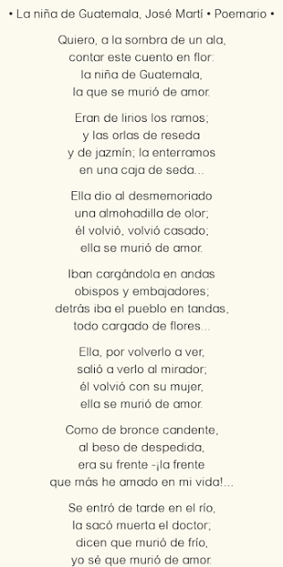 La niña de Guatemala, de José Martí